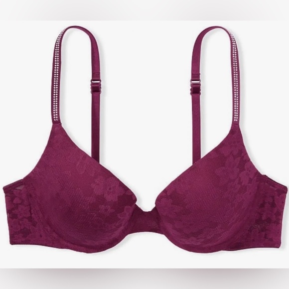 Victoria's Secret Pink Everywhere
Push Up Bra Panty 36C 42B Shine
Straps Magenta - Picture 3 of 8